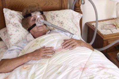 senior woman sleeping